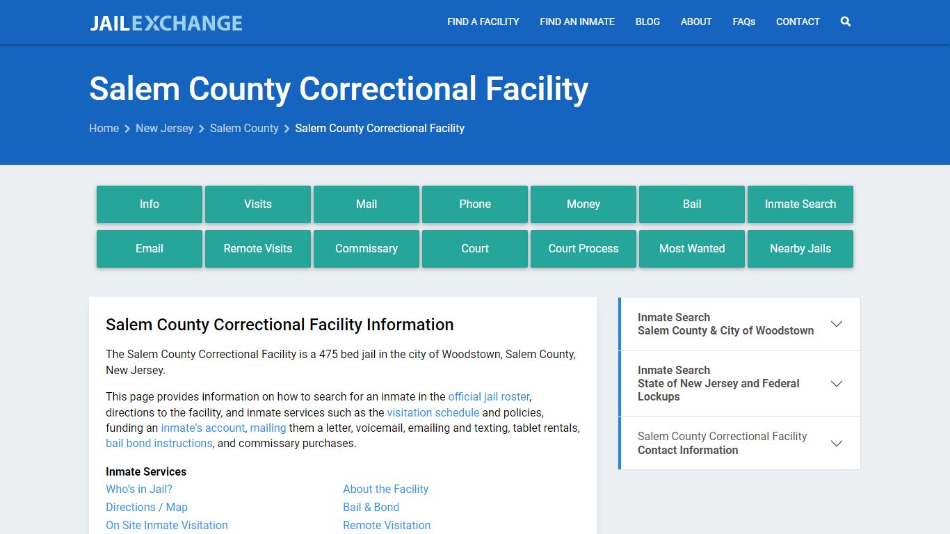 Salem County Correctional Facility - Jail Exchange